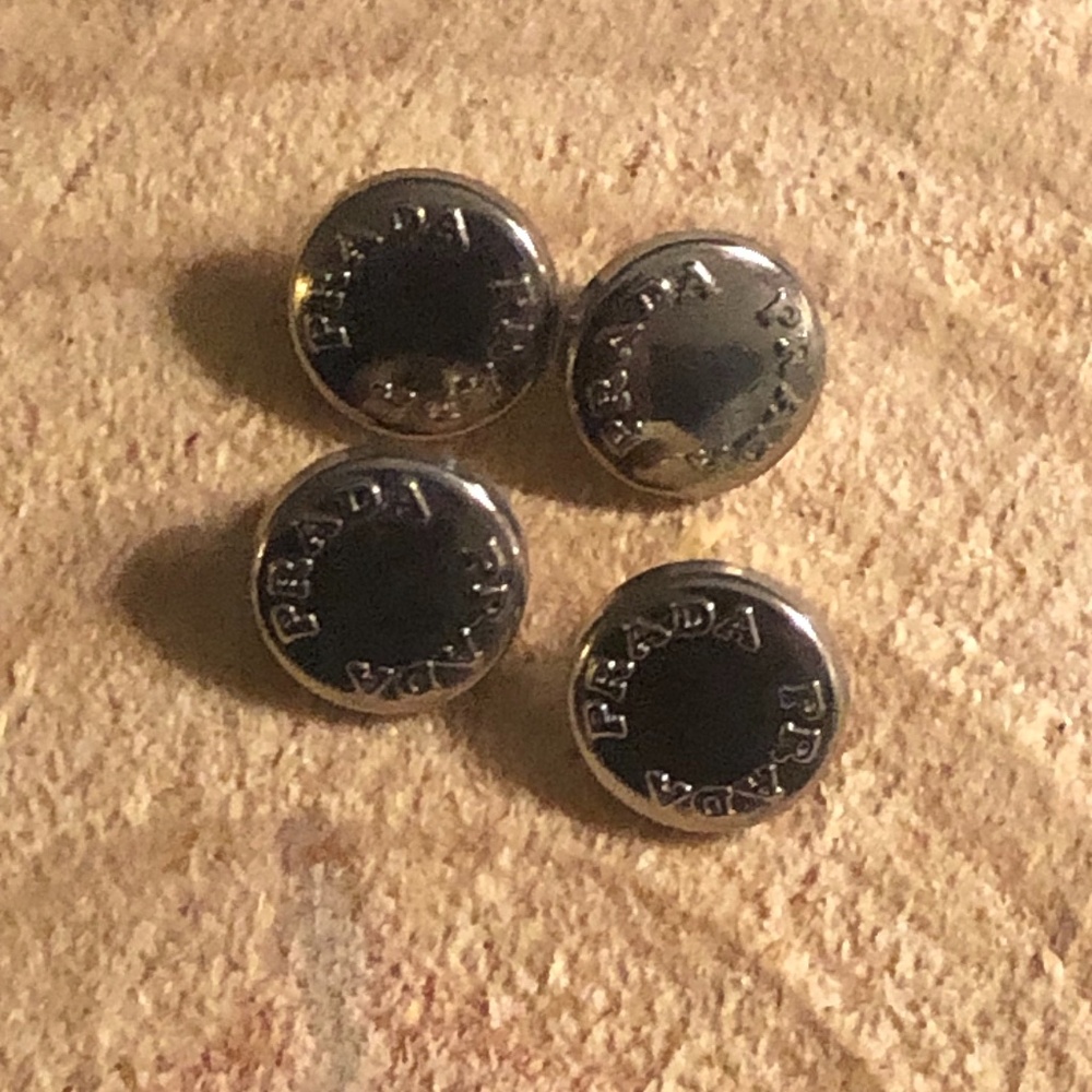 Set of 4 Prada Engraved Shank Buttons